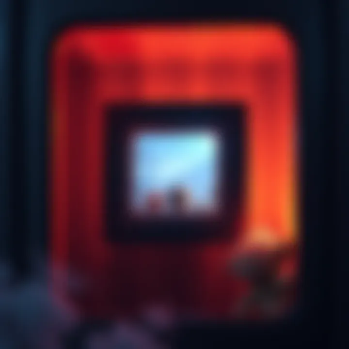 Gaming container window A gaming scene showing a small container window popping up with bright colors, hinting at rewards inside.