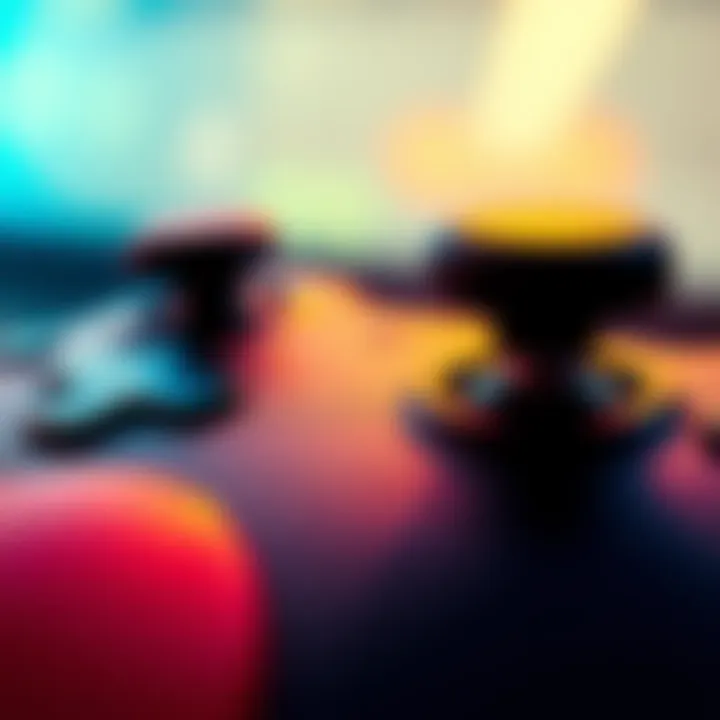A close-up of a gaming controller showing signs of stick drift, with the joystick slightly off-center.