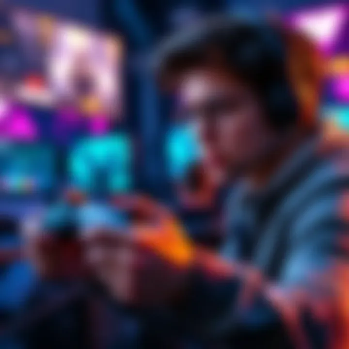 A gamer using a controller with focused expression, showcasing tips for better control and gameplay performance.