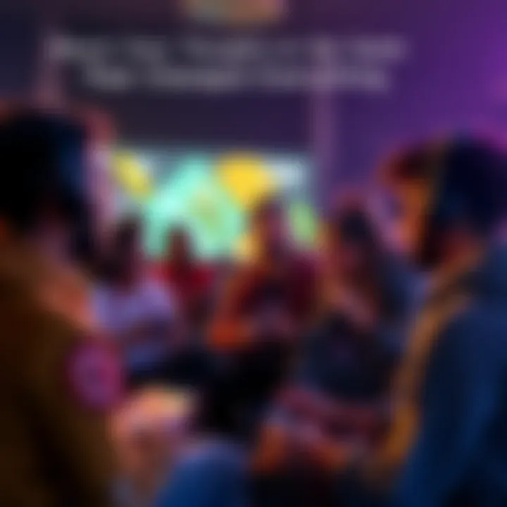 Group of people discussing their favorite impactful video games together