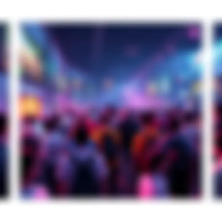 A lively gaming forum filled with people sharing news and requests about video games, featuring colorful game art and discussion threads.