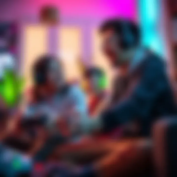 A 26-year-old and a gaming partner play video games together in a cozy room, sharing laughs and excitement.