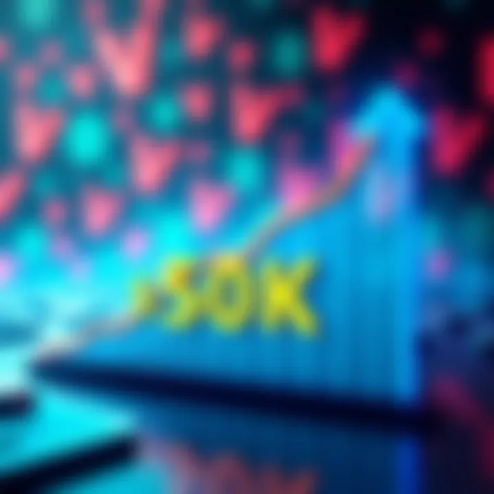 A graph showing a sharp increase in gaming earnings with a background of V-Bucks symbols