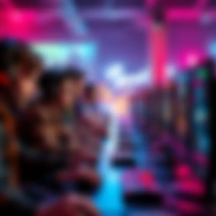 A group of gaming enthusiasts setting game icons on their desktops in anticipation of a new title launch.