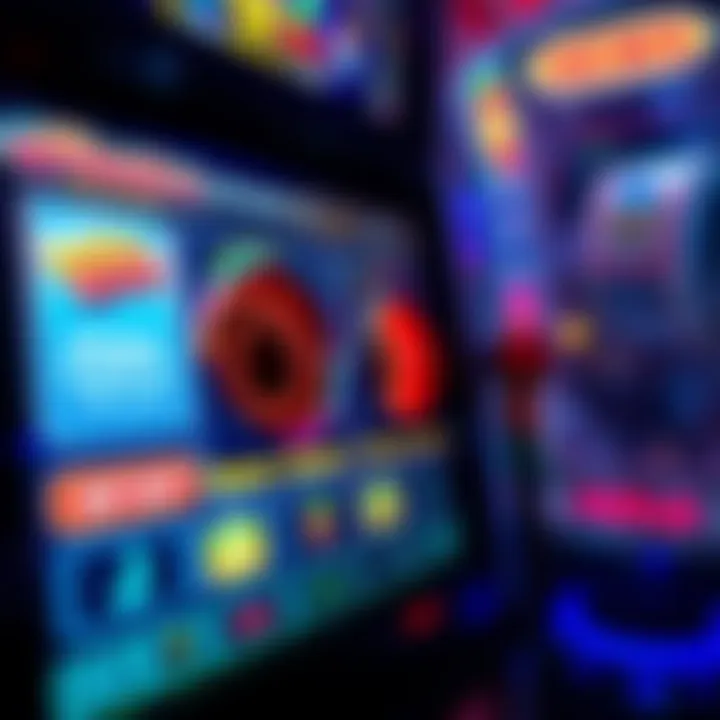 A close-up of a gaming interface showing bonus holes and redemption slots features