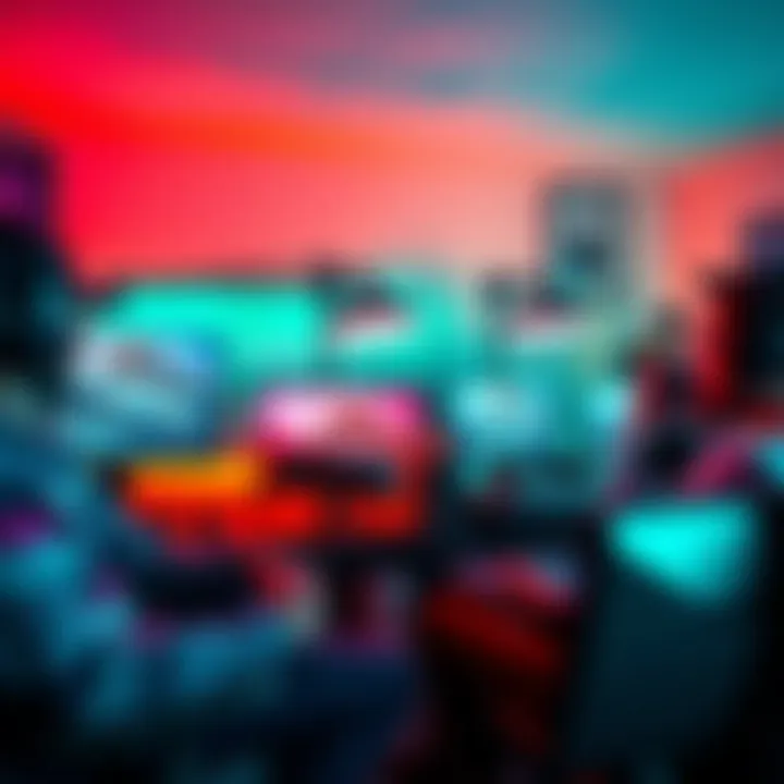 A group of gamers enjoying a streaming session in Finland, showcasing diverse gaming equipment and camaraderie.