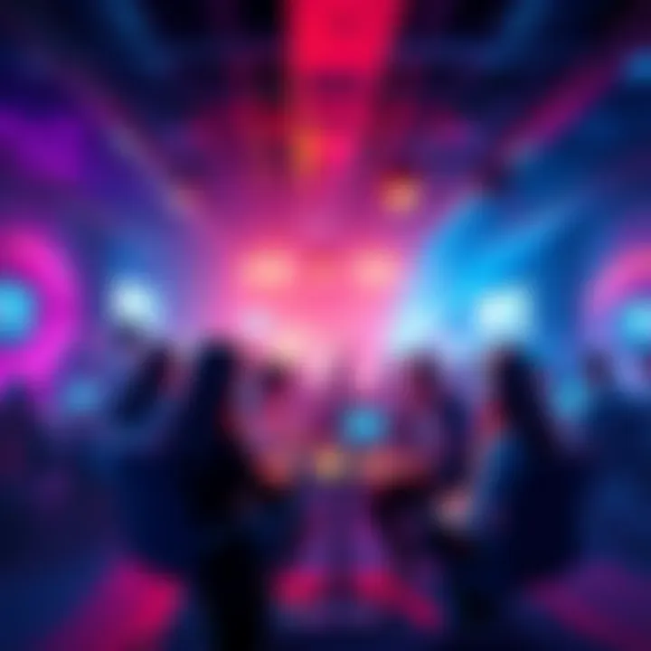 People sharing their gaming experiences in a lively forum setting, discussing favorite titles and trends.