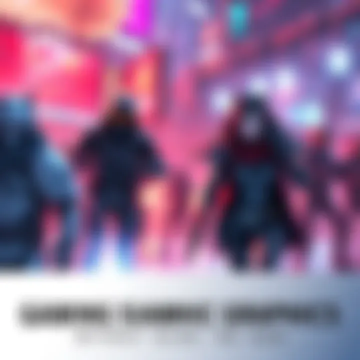 A futuristic gaming scene featuring detailed characters and environments without DLSS technology