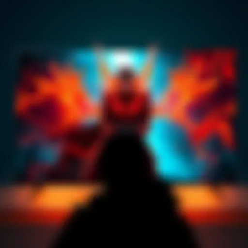 An OLED TV screen showing burn-in marks from prolonged gaming sessions featuring Junker Queen character