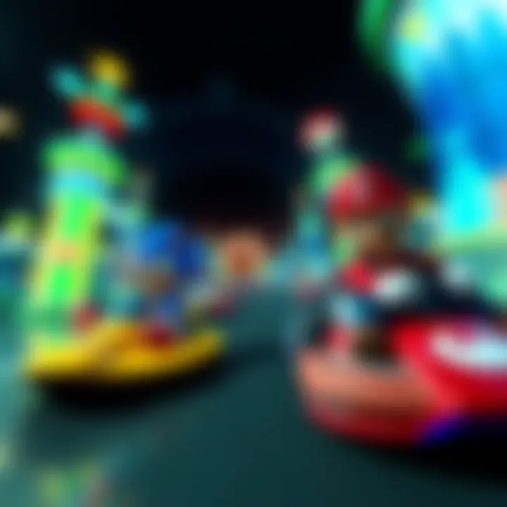 Screenshot of Sonic Mania and Mario Kart on Nintendo Switch showing input response times