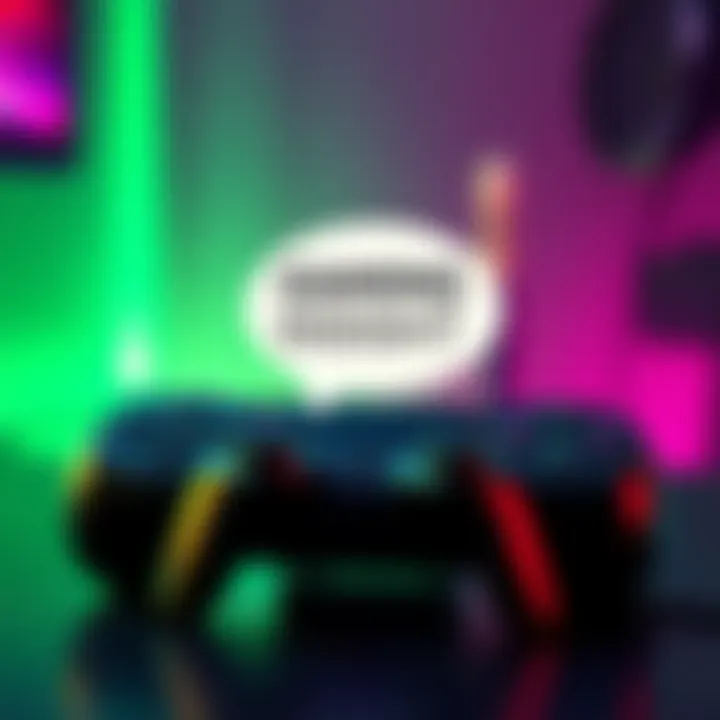 A graphic showing a gaming console with a thought bubble representing consumer needs and preferences.