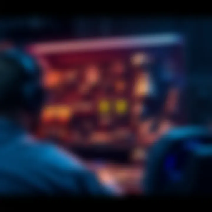 A gamer organizing their stash with items on screen, highlighting essential gear and discarding unwanted items.