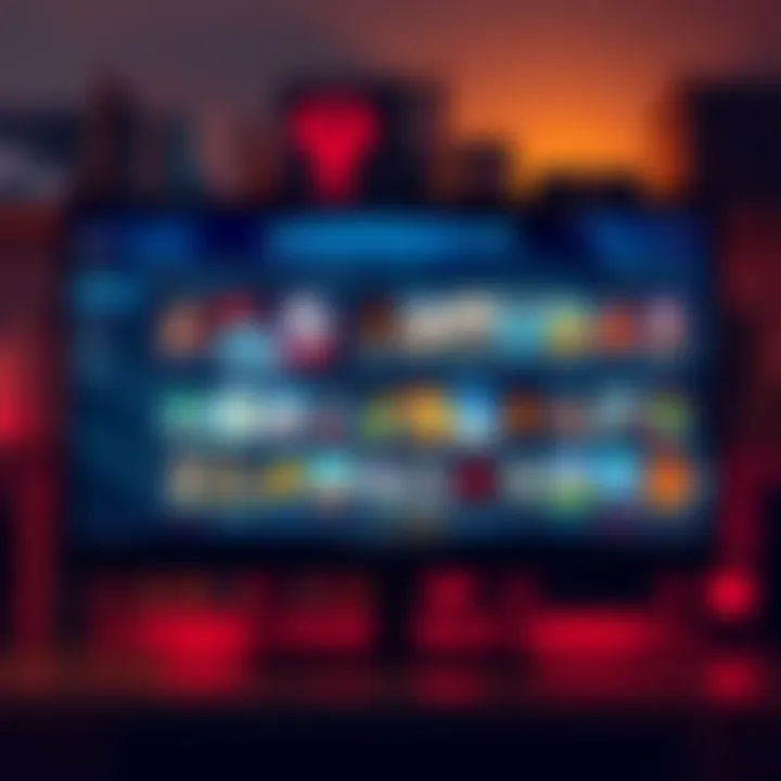 A computer screen showing a gaming library with various non-Steam game icons alongside Steam games, illustrating a diverse gaming collection.