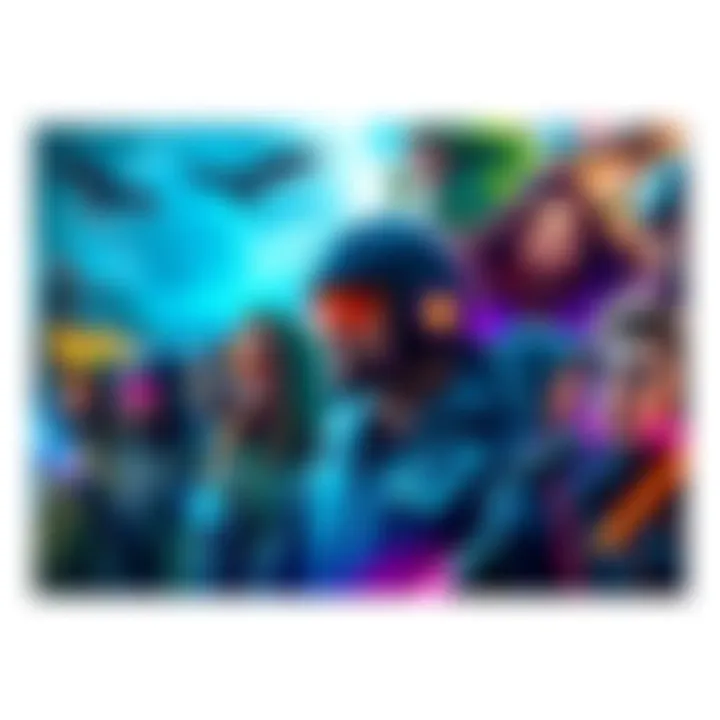 A collage of gaming YouTubers showcasing their channels with gameplay clips and lore-related content, highlighting popular games like Wilds.