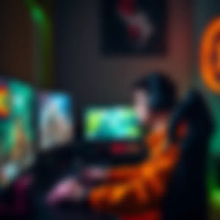 Gaming on low-end PC A low-end gaming setup showing a player frustrated with low graphics quality in The Finals.