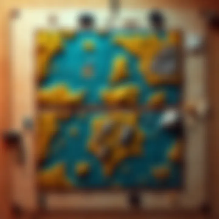 Gaming Maps Two iconic gaming maps displayed with a nostalgic background