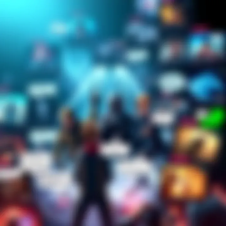 A collage of various gaming mods featuring unique character designs, engaging dialogue boxes, and dynamic story events.