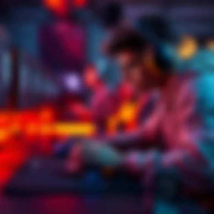 Gaming Mouse Control A gamer focusing on mouse control with a gaming mouse on a desk, showing precision aiming skills for competitive play.