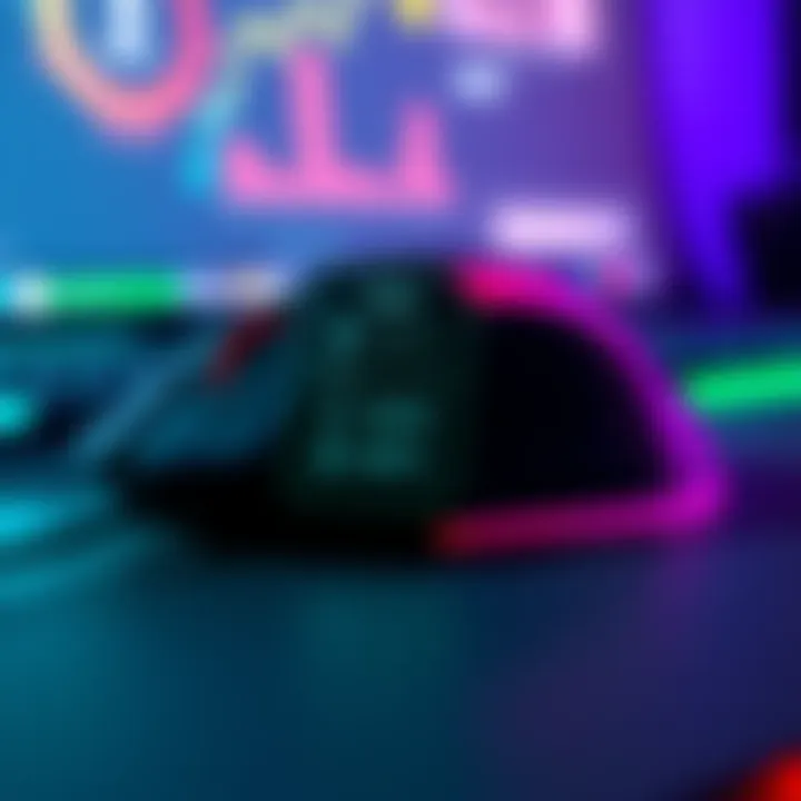 A gaming mouse with sensitivity settings displayed on a screen, showing 400 DPI adjustment options.