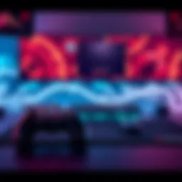 Gaming Mousepad and Controller A gaming mousepad alongside a gaming controller, highlighting the mousepad's size for 180-degree turns.