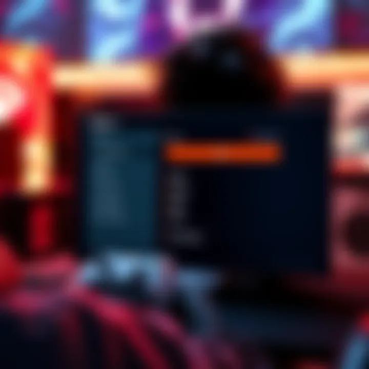 Gaming Offline Status A gamer selecting an offline status on their console, showing a screen with options for privacy settings.