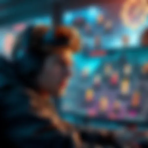 A gamer looking frustrated while playing Elden Ring, surrounded by multiple quest markers and character builds on their screen