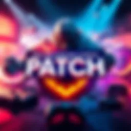 Gaming Patch Update A graphic showing a large update with various gaming elements, highlighting a significant patch change, like 7.0.