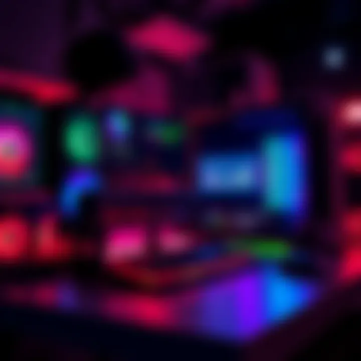 Gaming PC Performance Test A newly built gaming PC setup displaying performance test results on the monitor