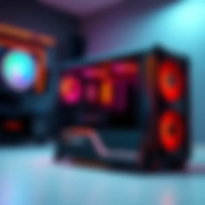 A gaming PC featuring an RX 9070 XT graphics card complemented by a Ryzen CPU, set up for 1440p gaming performance