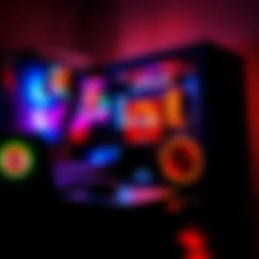 A gaming setup featuring a Ryzen 7 7700 processor and a 4070 Super GPU, emphasizing performance improvements for 2K gaming.