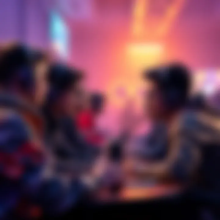 Gamers discussing niche perks in a lively forum setting