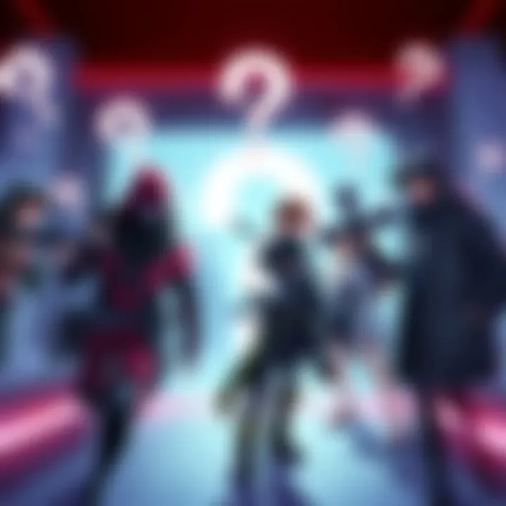 Illustration of a gaming scene featuring characters representing supreme hunter and Cross, surrounded by question marks to symbolize misconceptions.