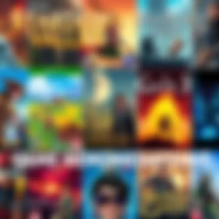 A collage of popular video game covers like Stardew Valley and Baldur's Gate 3, featuring colorful art and engaging characters.