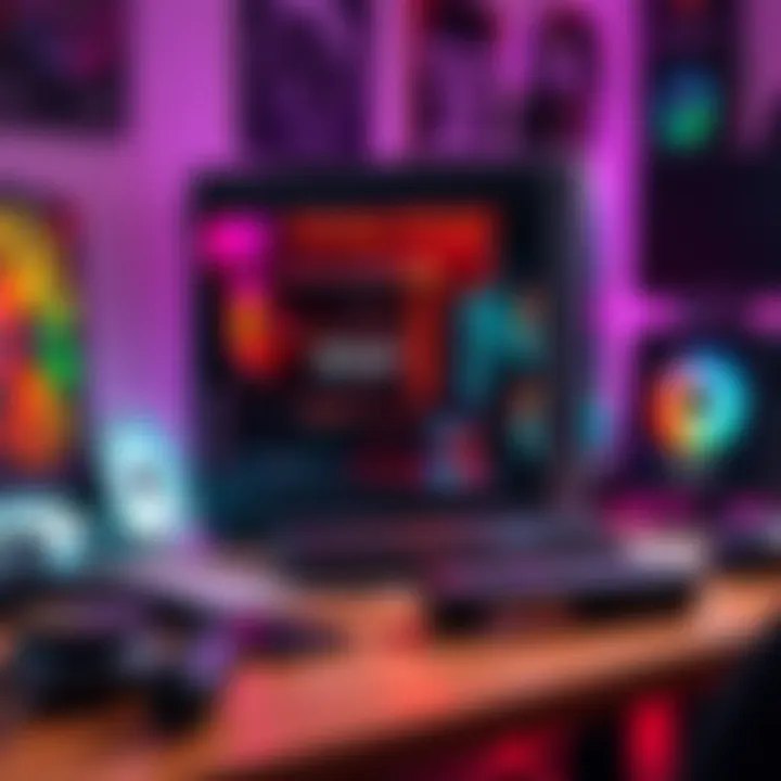 Gaming rig from a bankruptcy auction A new gaming rig featuring an AMD Ryzen 7 7800X3D CPU and Radeon RX 7800 XT GPU, showcased on a desk with gaming accessories.