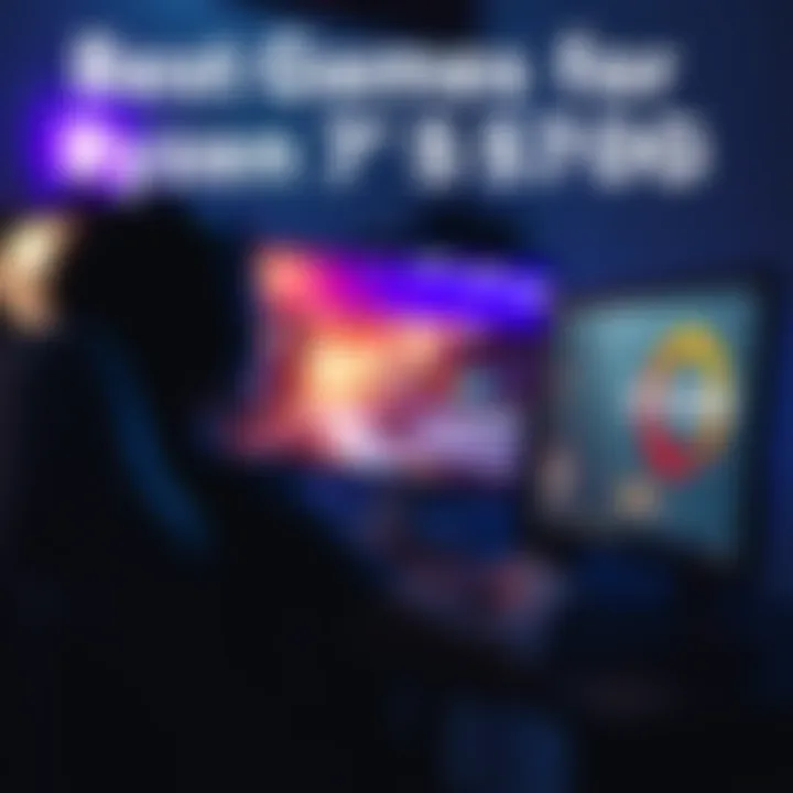 Gaming on Ryzen 7 5700G A person playing video games on a computer with integrated graphics, showcasing the Ryzen 7 5700G logo