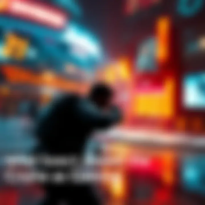 Gaming scene highlighting raytracing issues A vibrant gaming scene showcasing a character in action, set against a backdrop emphasizing raytracing flaws and community reactions