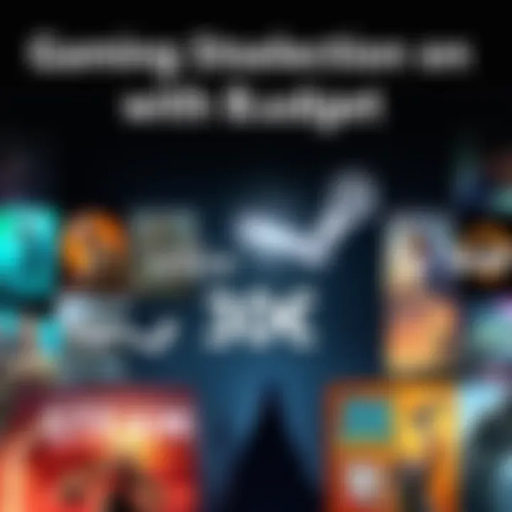 Gaming Selection with Budget A collage of popular survival, roguelike, and story-driven video games available on Steam for 30โฌ