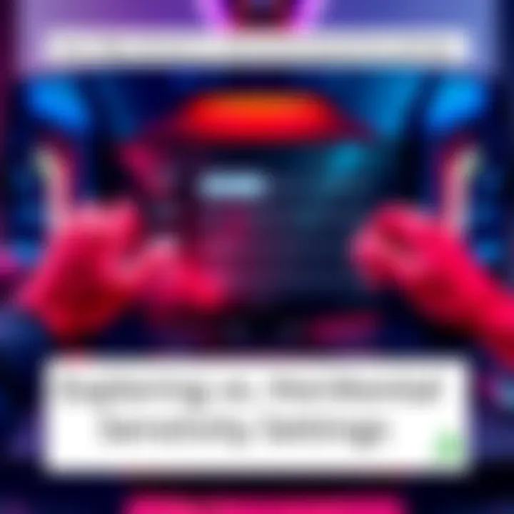 A gamer adjusting vertical and horizontal sensitivity settings on a gaming console, showing a screen with sensitivity options.