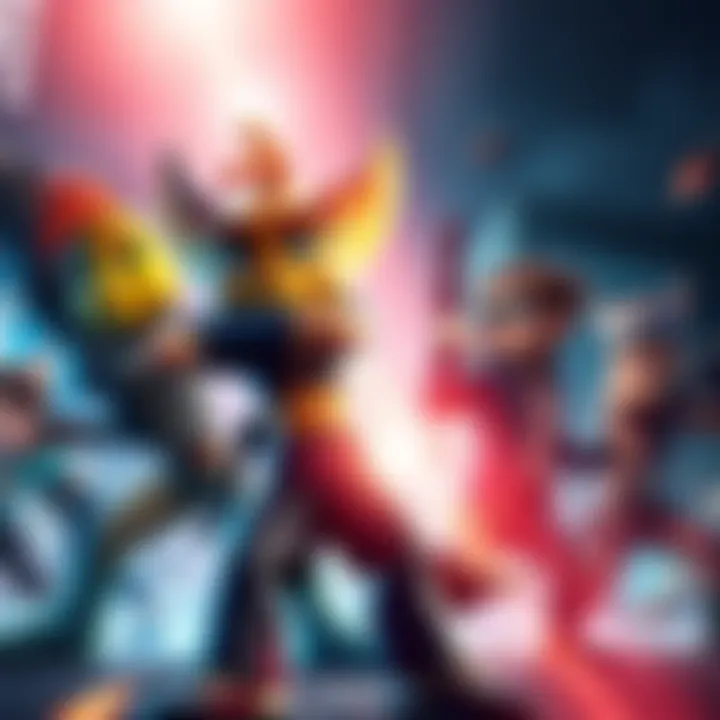 Colorful characters from various game series like Ratchet & Clank and Uncharted in action poses