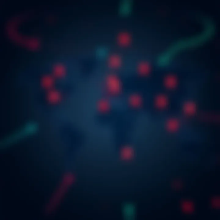 A map showing various gaming server locations around the world with indicators of their busyness levels.