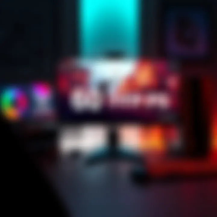 A powerful gaming PC setup showcasing a Predator XB271HU monitor with a game on the screen, highlighting the 60 FPS issue