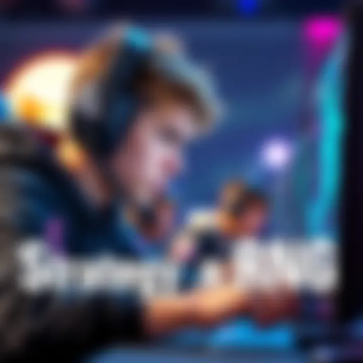 A competitive gamer focused on their screen, showing intense concentration while making decisions influenced by random number generation in a game.