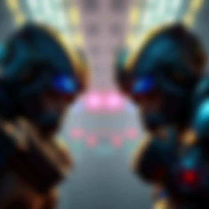 Two gaming characters from rival titles prepared for a showdown at the Game Awards.