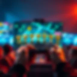 A person holding a game controller with trophies on the screen, ready to play