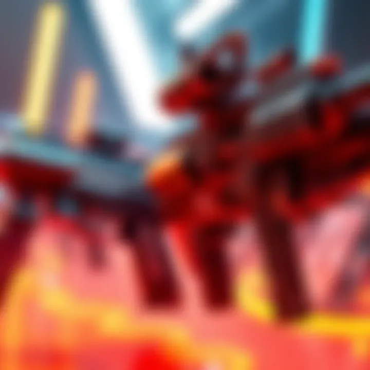Close-up of futuristic gaming weapons showcasing different styles and enhancements, including a sleek Amprex and a rugged AX-52 variant, in an action-packed setting.