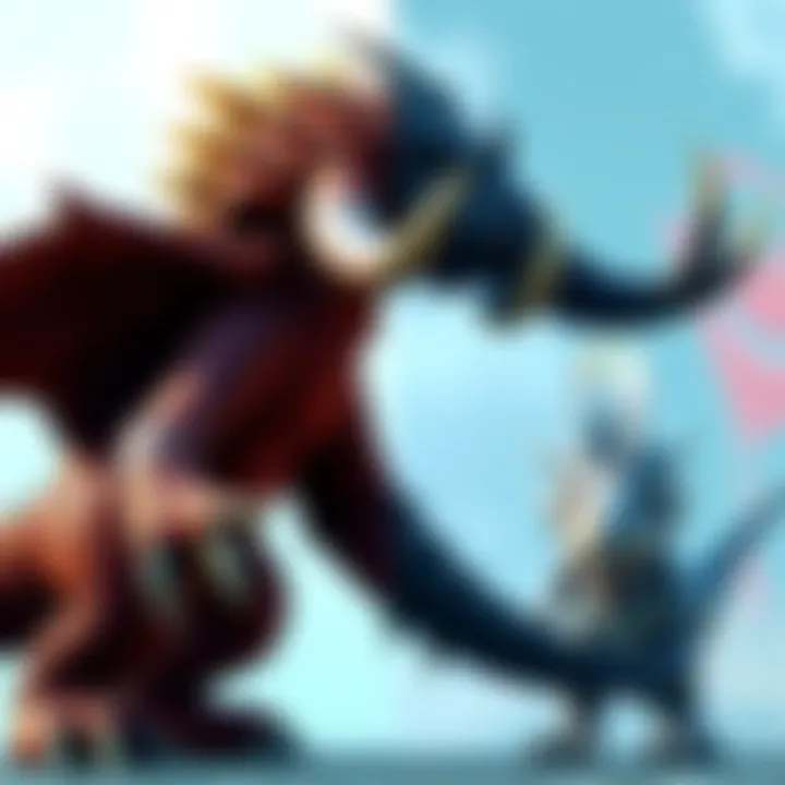 A side-by-side view of Gammoth from MHGU and the 15th Anniversary video, highlighting size differences.