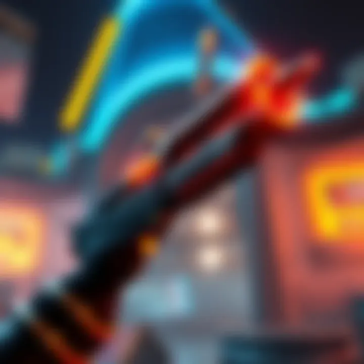 Gateway Weapon Showcase A powerful Gateway weapon displayed in an action-packed gaming scene, highlighting its features and effects in gameplay.