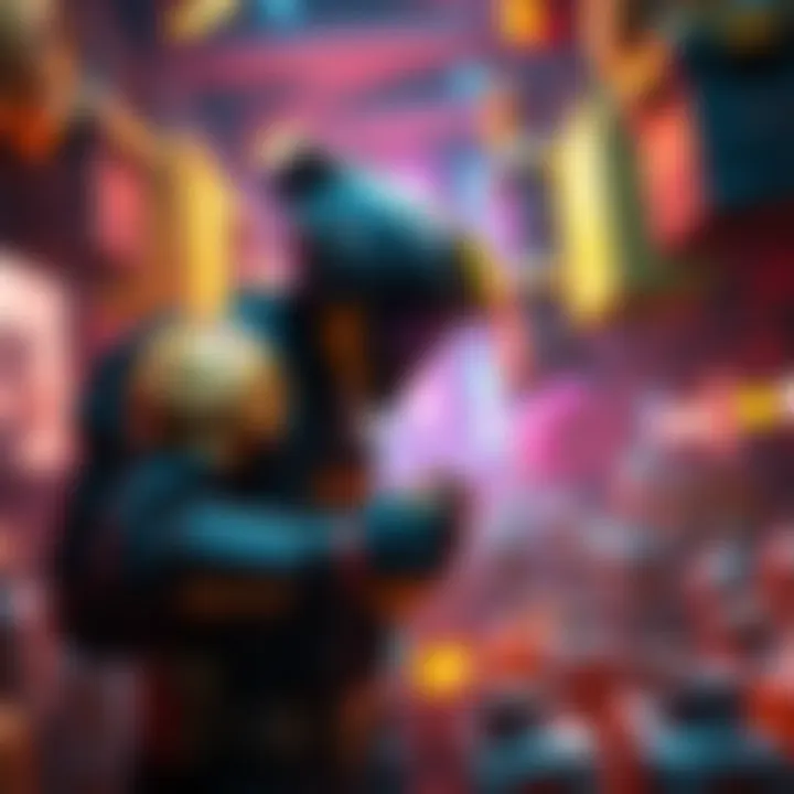 Gathering Canisters in Korek 2.0 A player collecting canisters in a colorful game environment of Korek 2.0.