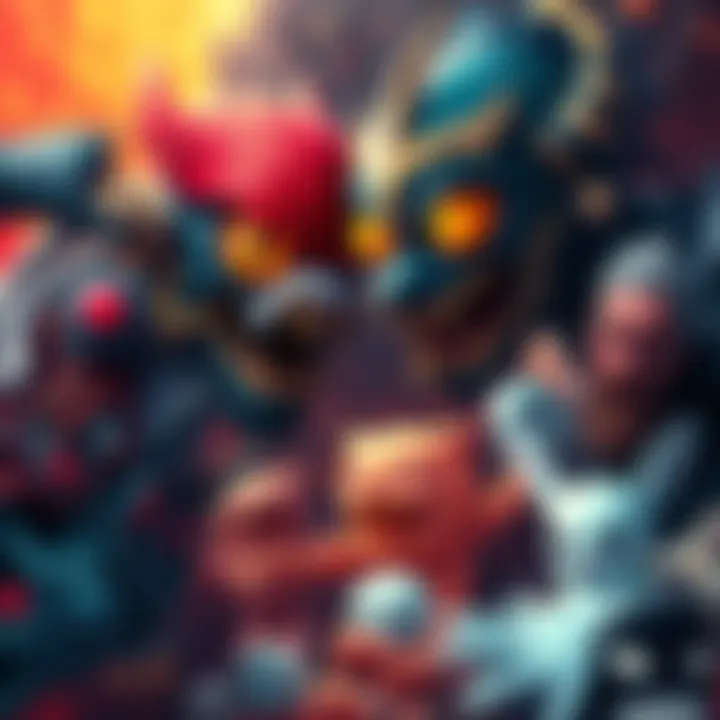 Colorful fan art of Gauss and Grendel surrounded by various memes related to them