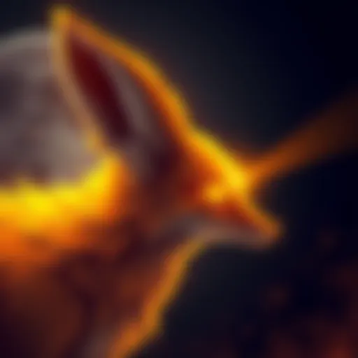 Illustration showing Gauss's Vizor Signa shaped like a fox's ear, highlighting specific angles and features